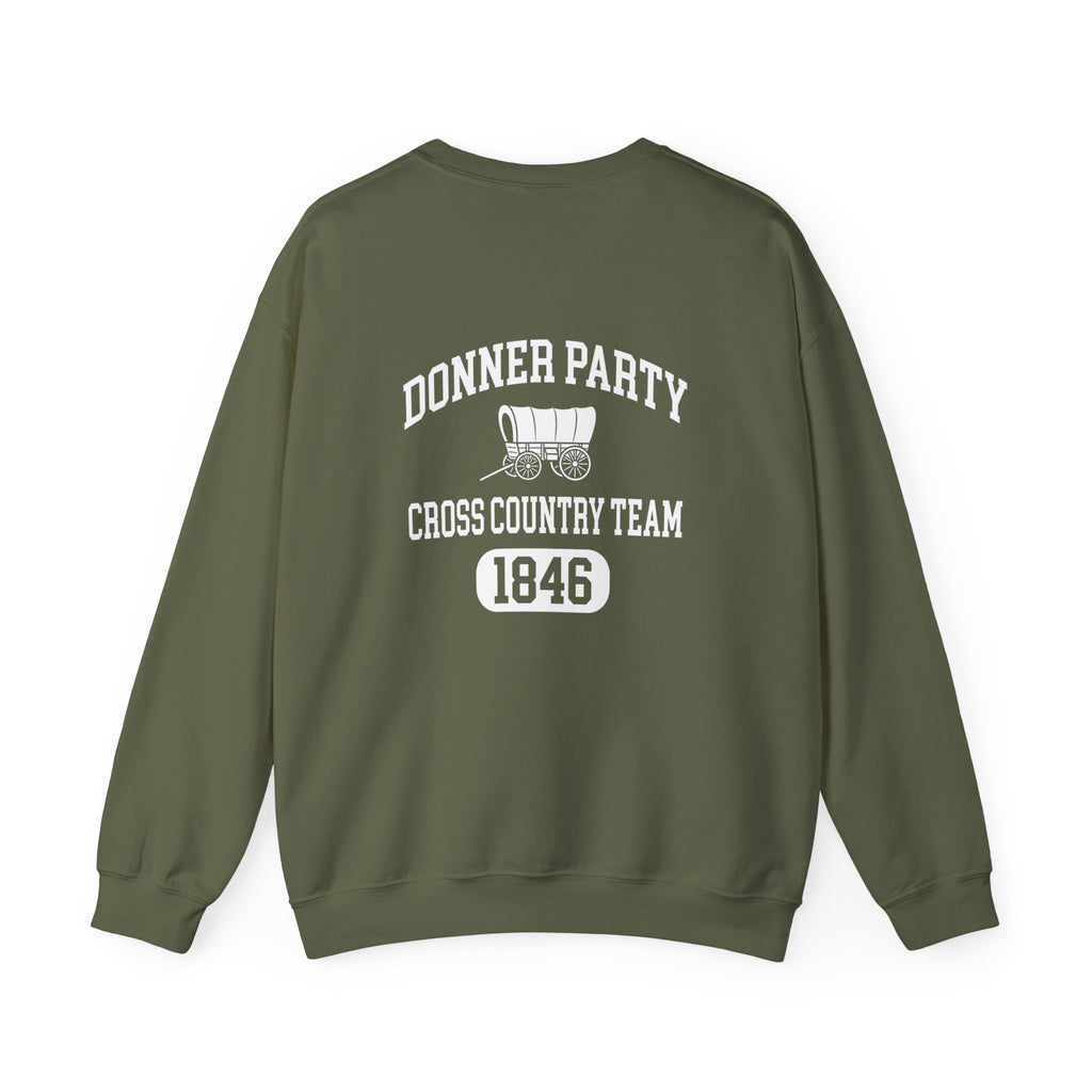 Donner Party Cross Country Team Back Print Sweatshirt