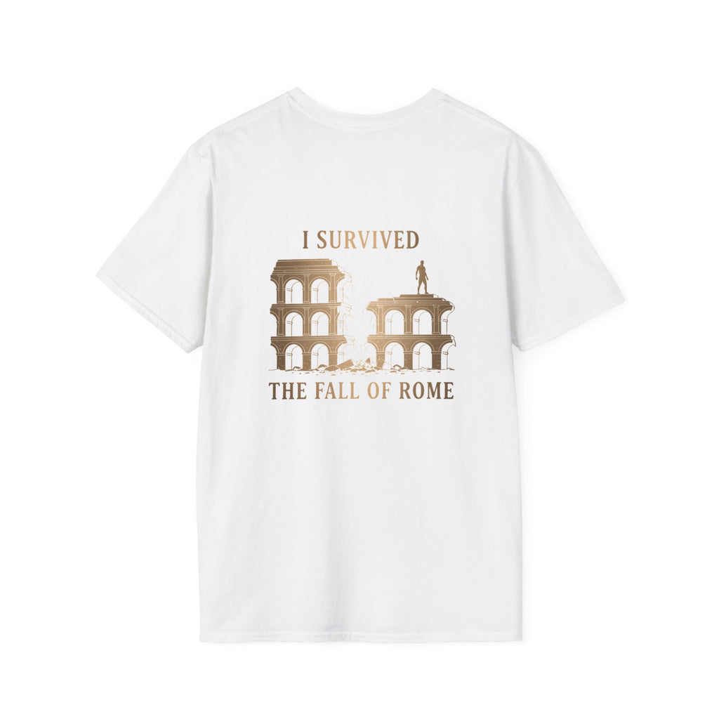 I Survived The Fall of Back Print T-Shirt