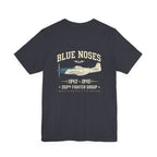 Blue Nosed Fighter Group Back Print Premium Tee