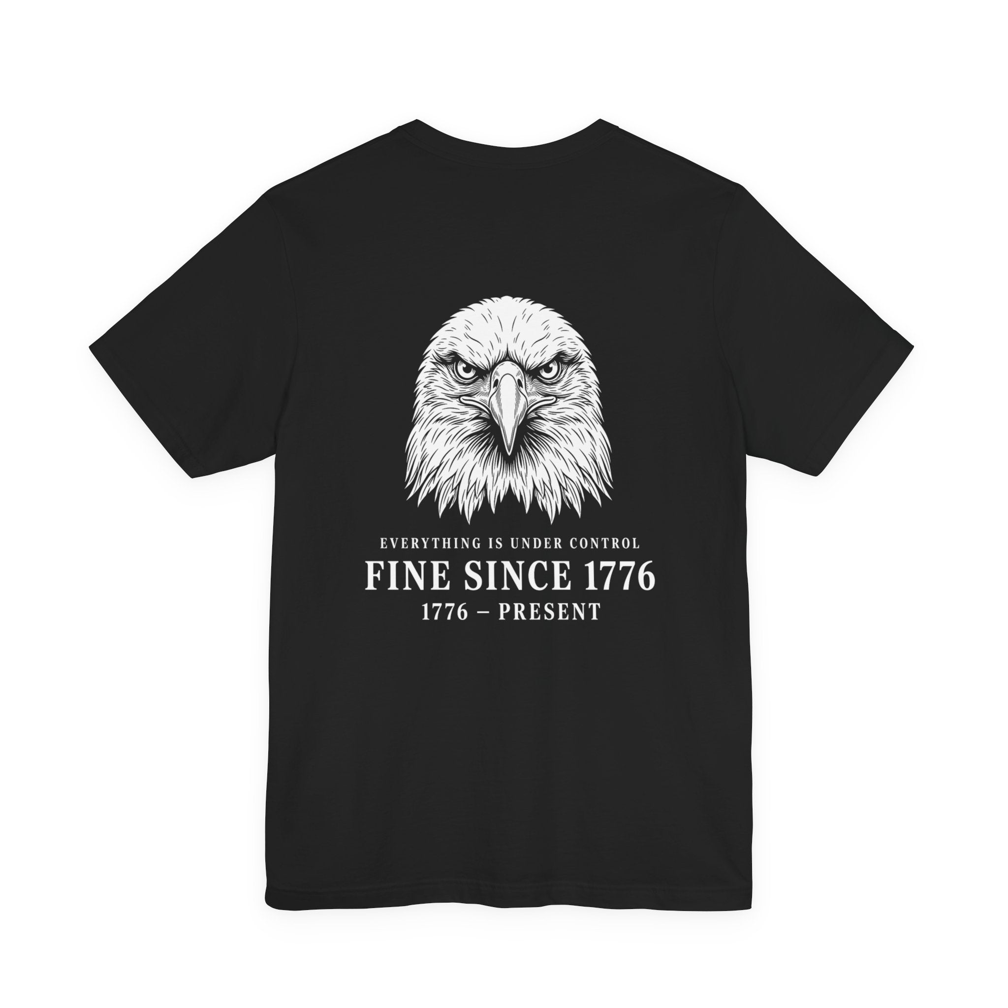 Stressed Eagle Fine Since Back Print Premium Tee