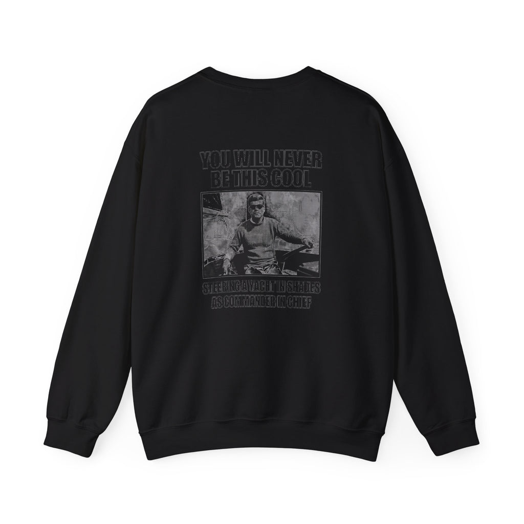 Jfk Yacht Sunglasses Flex Back Print Sweatshirt