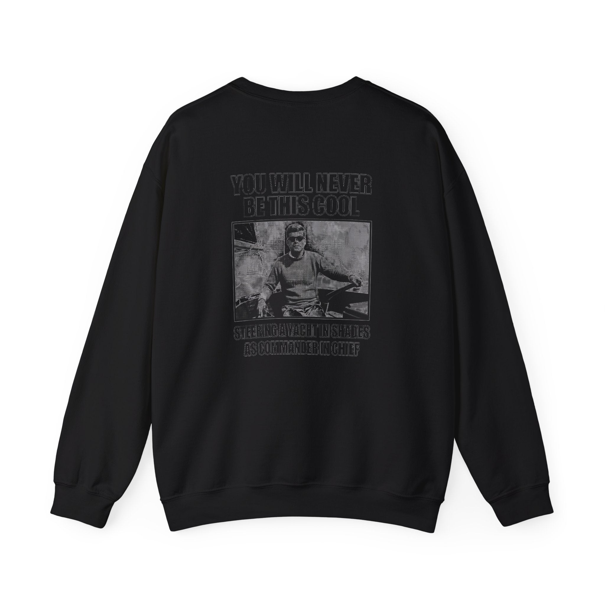 Jfk Yacht Sunglasses Flex Back Print Sweatshirt