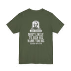 John Hancock Signature Superlative Back Print Premium Tee