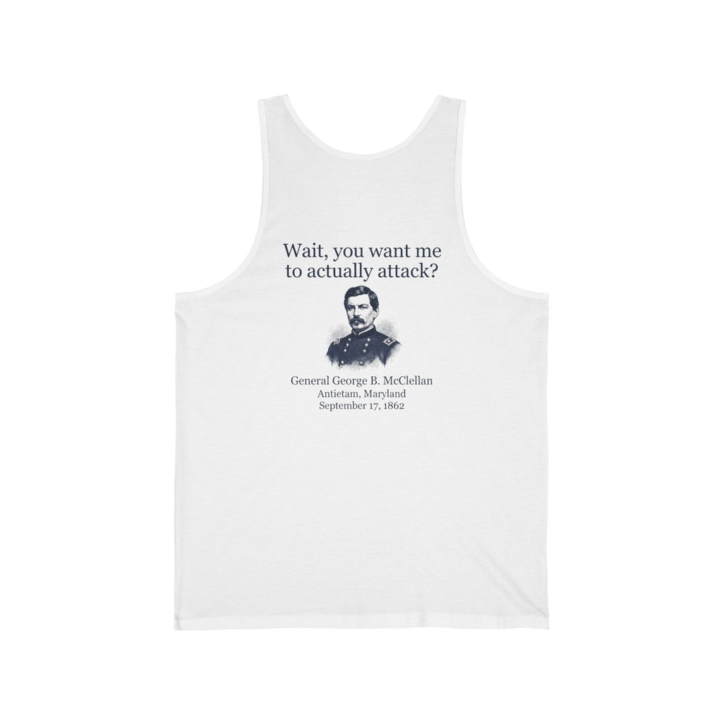 Mcclellan Antietam Attack Back Print Tank Top