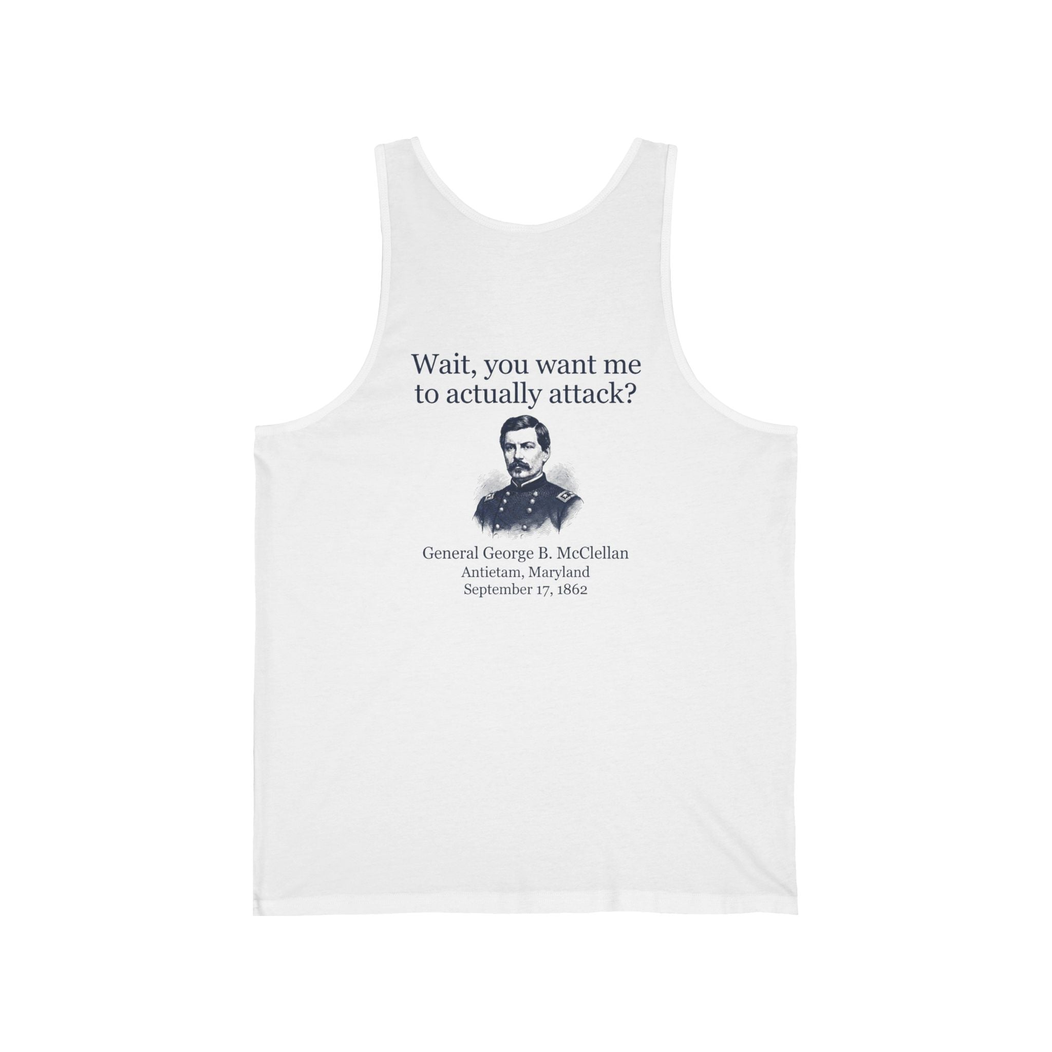 Mcclellan Antietam Attack Back Print Tank Top