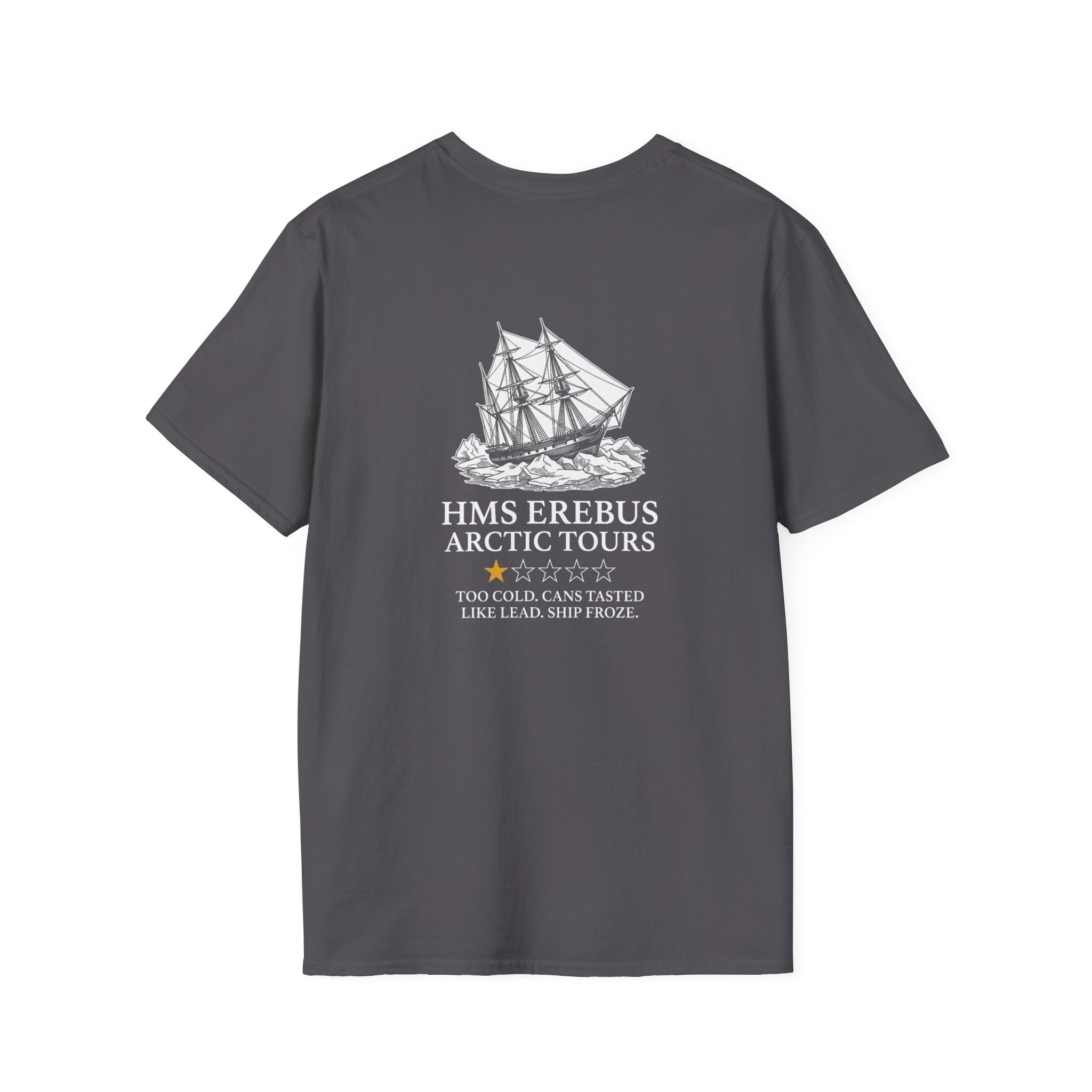 Hms Erebus Arctic Tours Back Print T-Shirt
