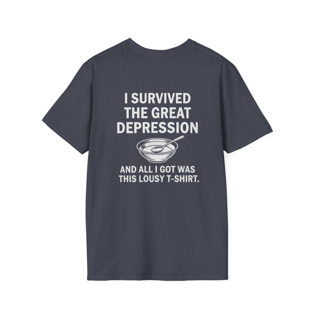 Great Depression Back Print T-Shirt