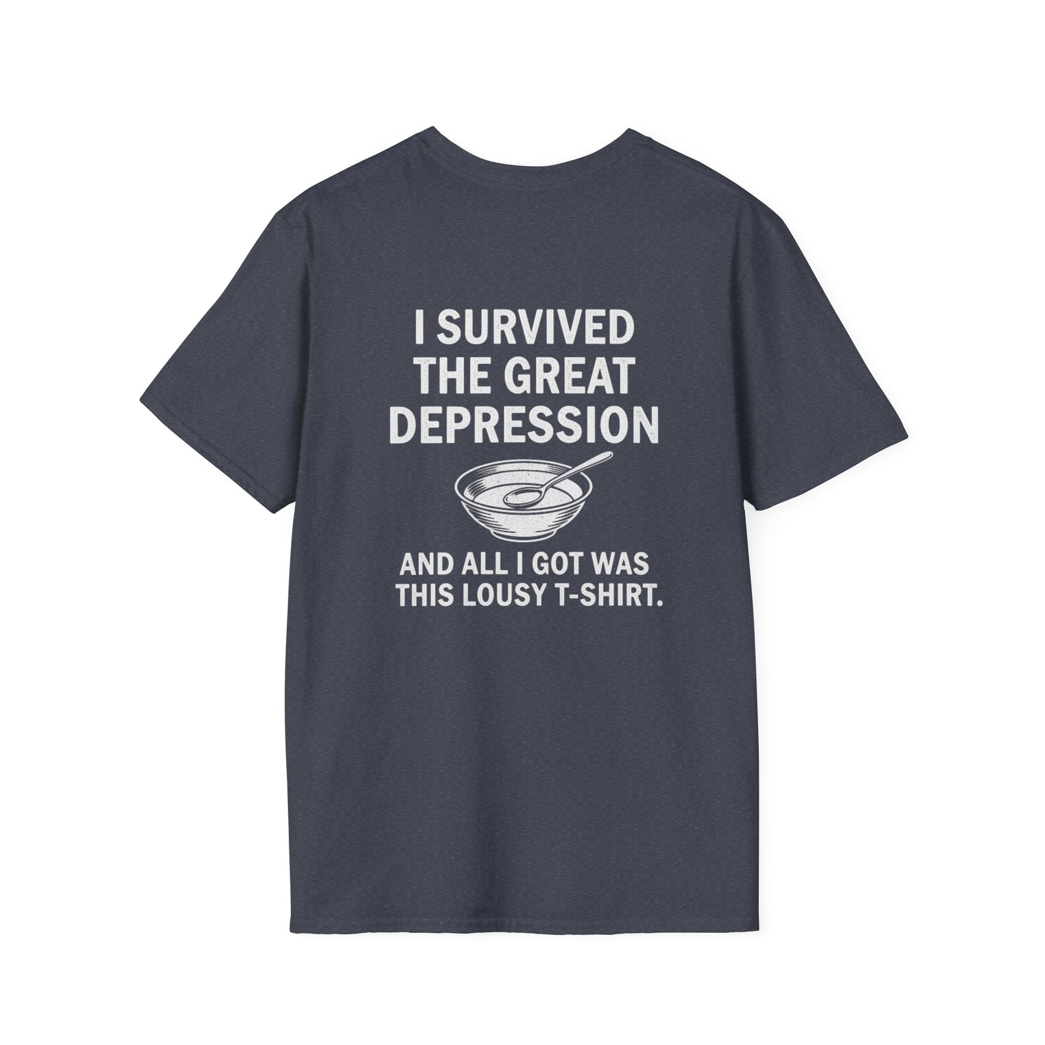 Great Depression Back Print T-Shirt