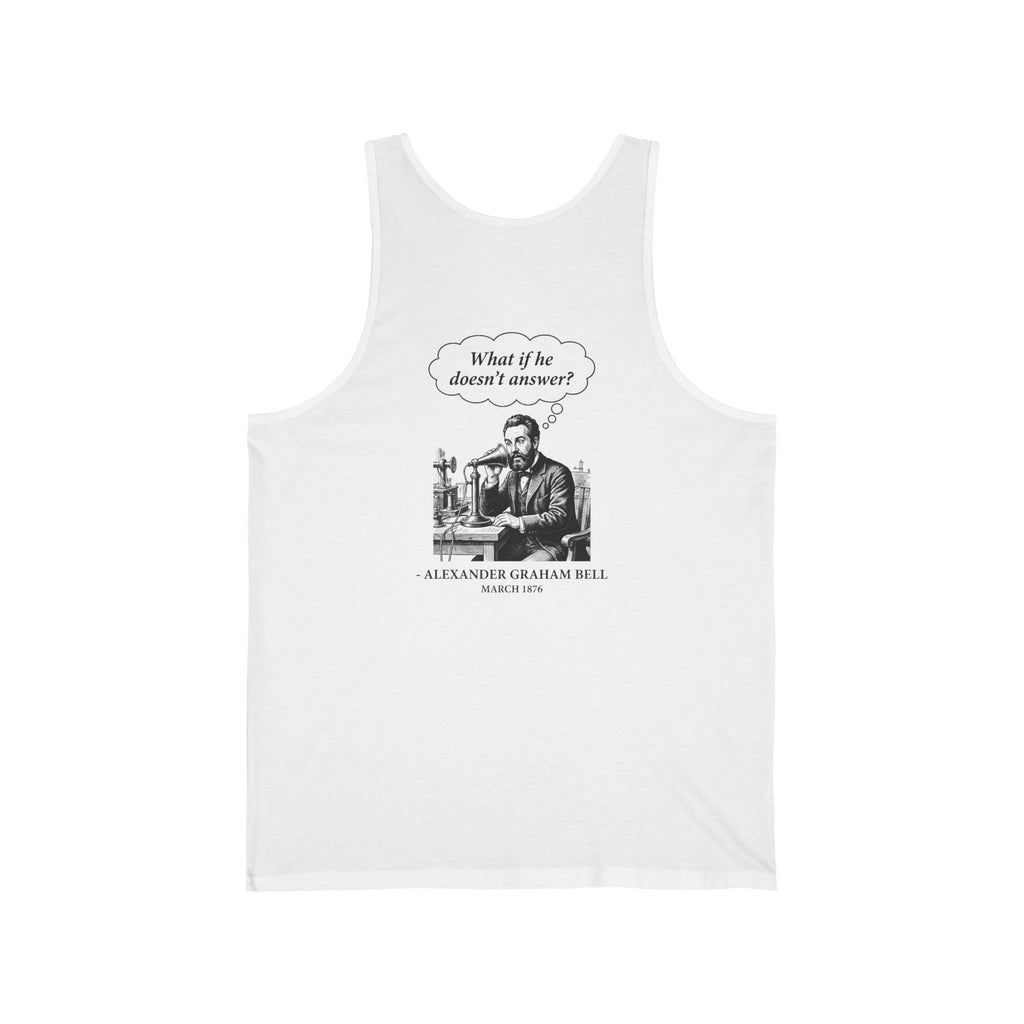 First Phone Call Panic Back Print Tank Top