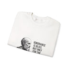 Socrates Ignorance Is Bliss Quote Sweatshirt