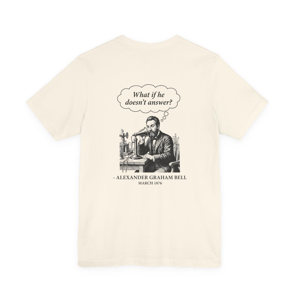 First Phone Call Panic Back Print Premium Tee