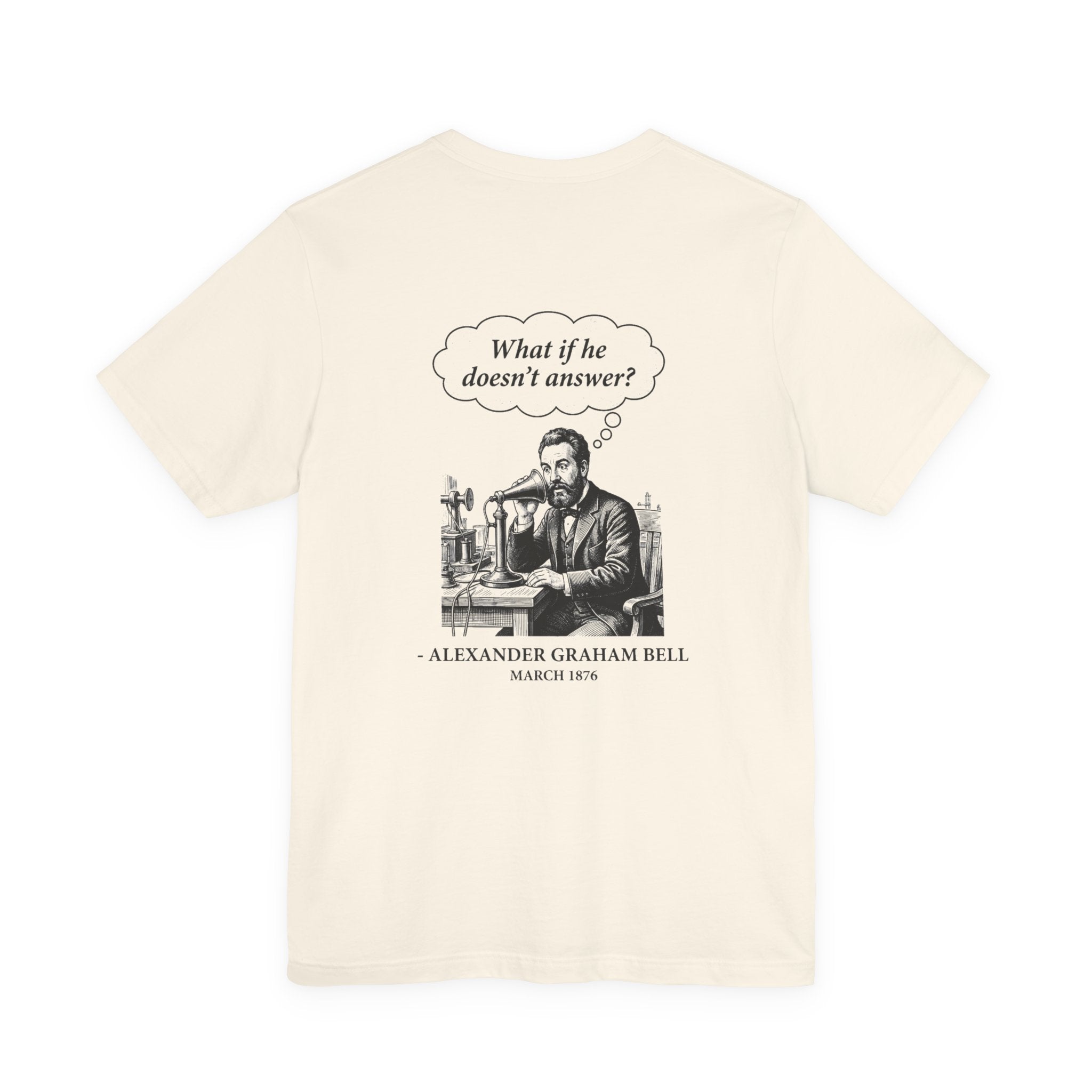 First Phone Call Panic Back Print Premium Tee
