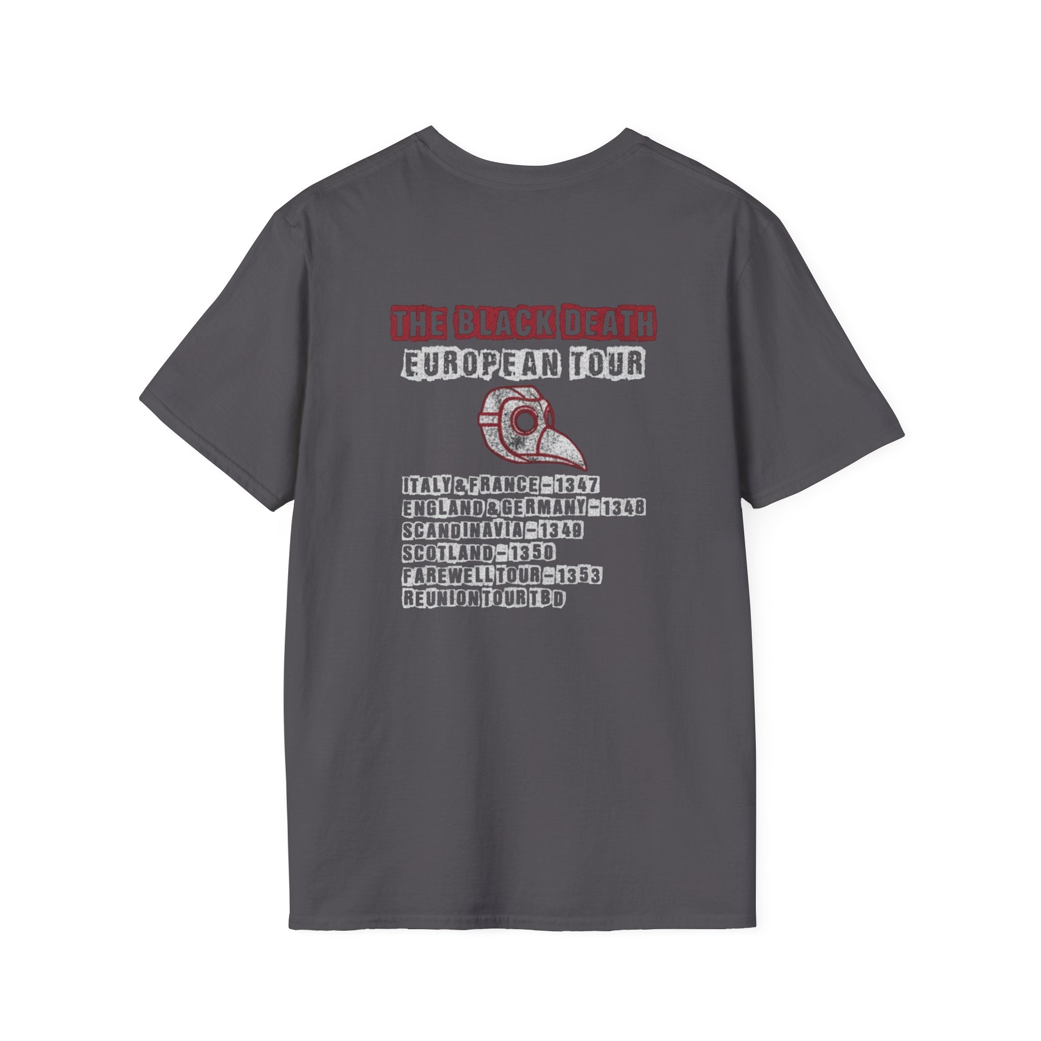 The Black Death European Tour Back Print T-Shirt