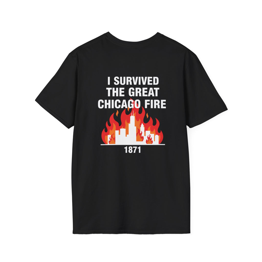 Great Chicago Fire Classic Back Print T-Shirt