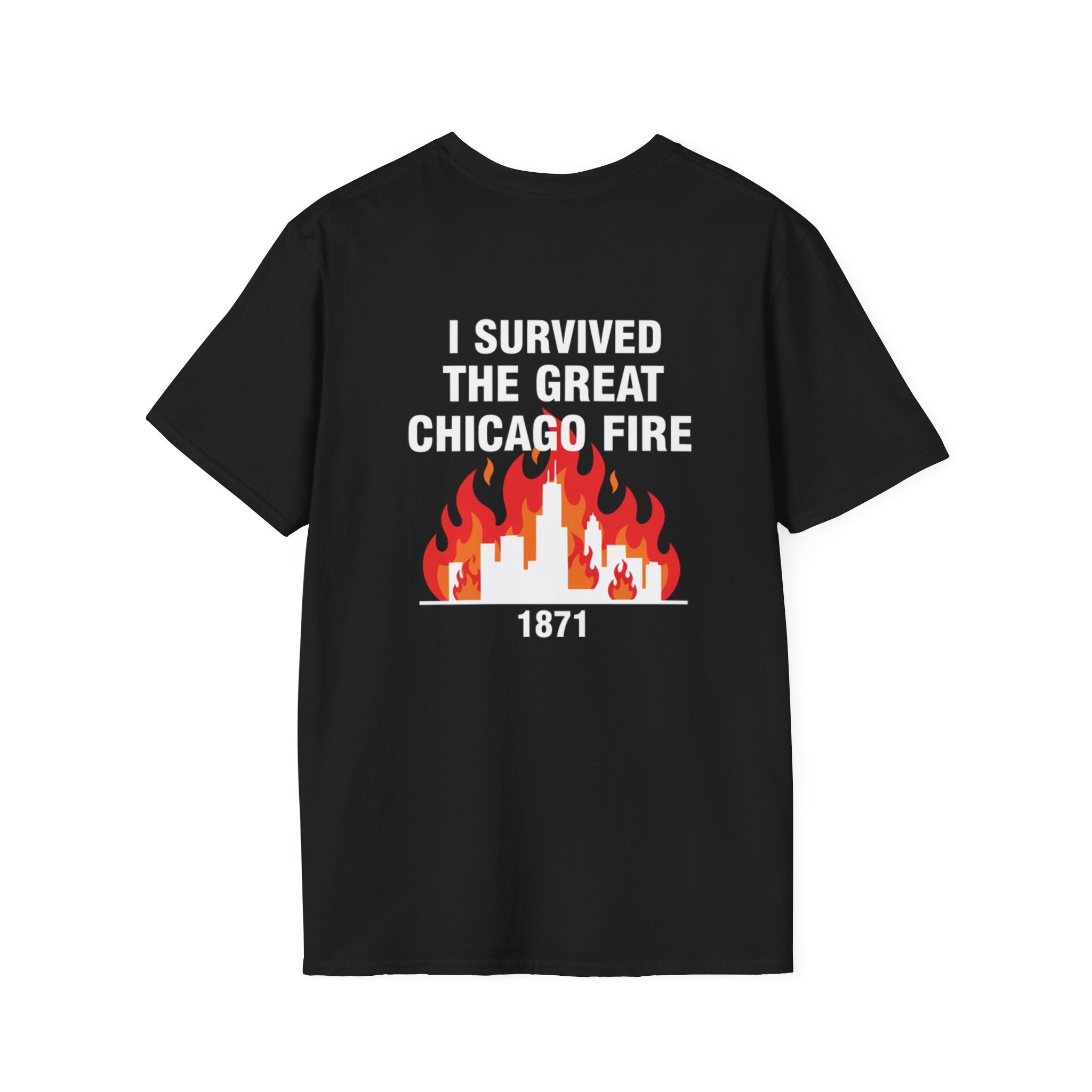 Great Chicago Fire Classic Back Print T-Shirt