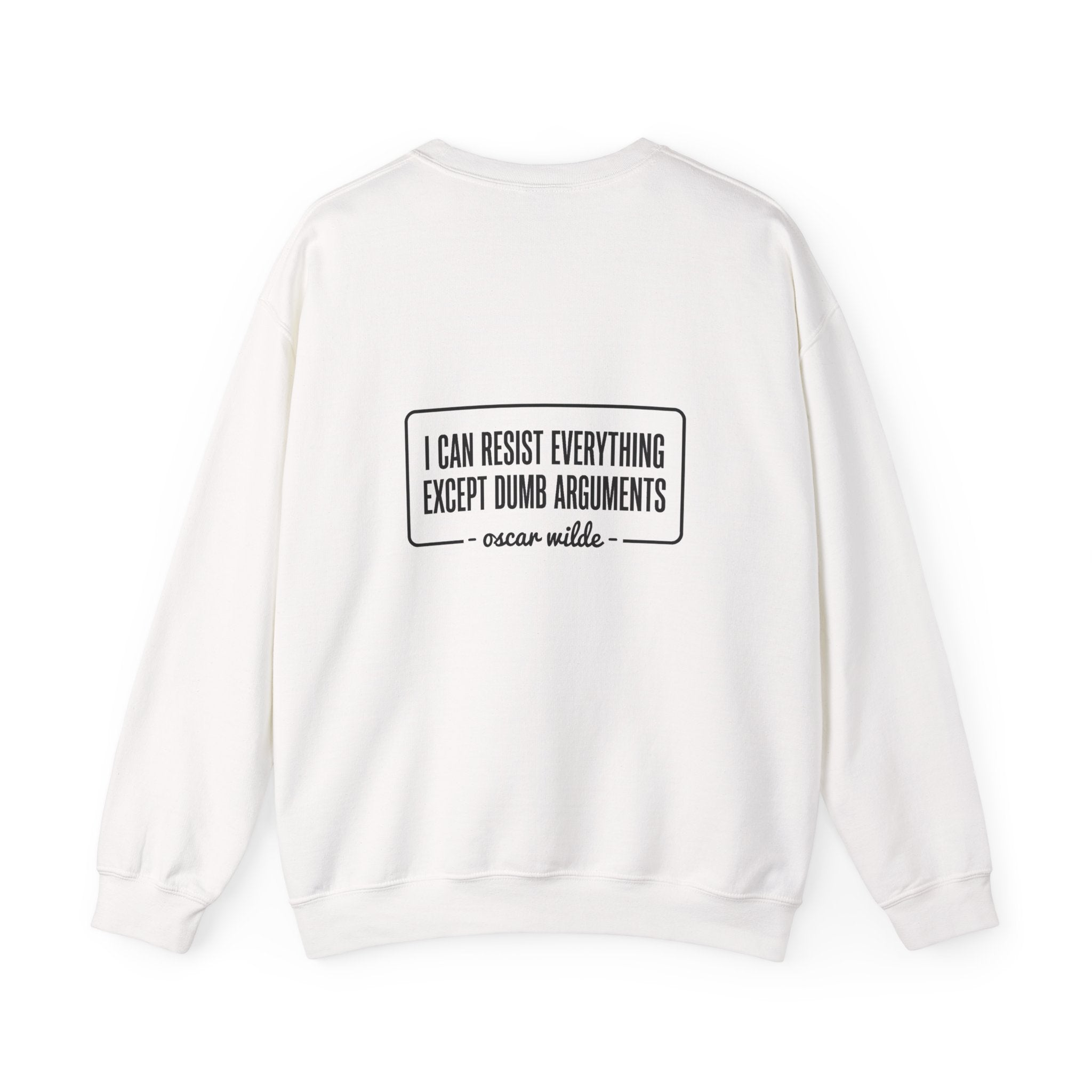 Oscar Wilde Quote Back Print Sweatshirt