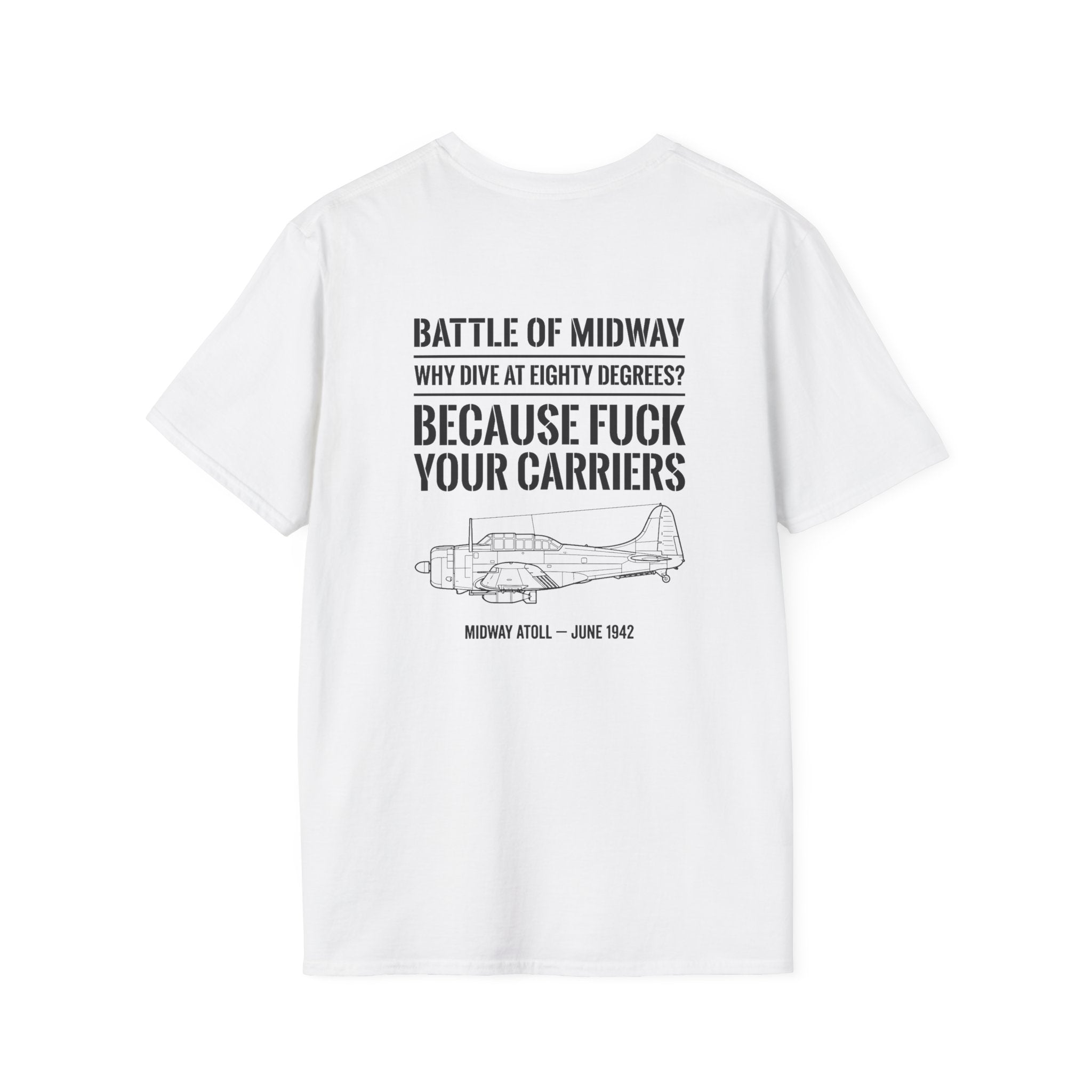 Battle of Midway Back Print T-Shirt