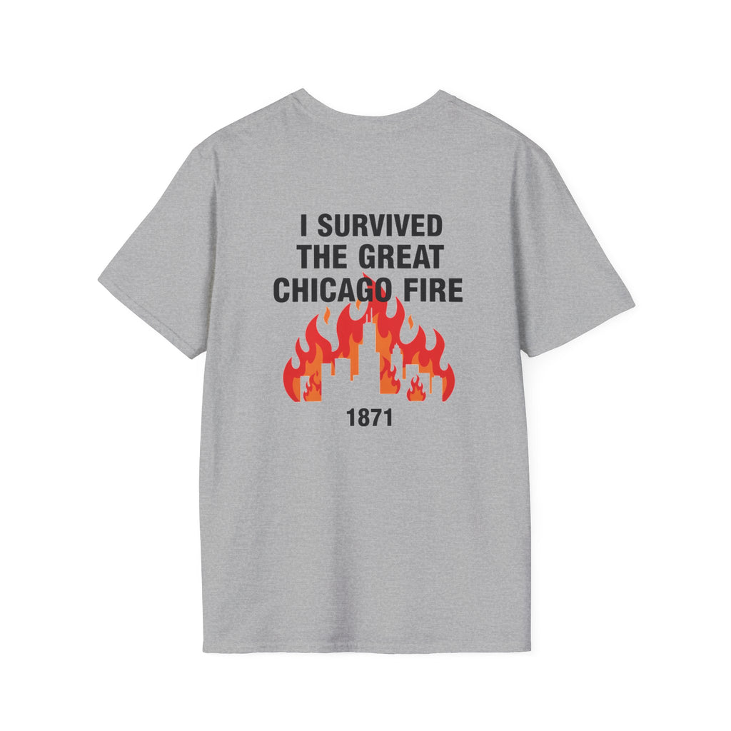 Great Chicago Fire Classic Back Print T-Shirt