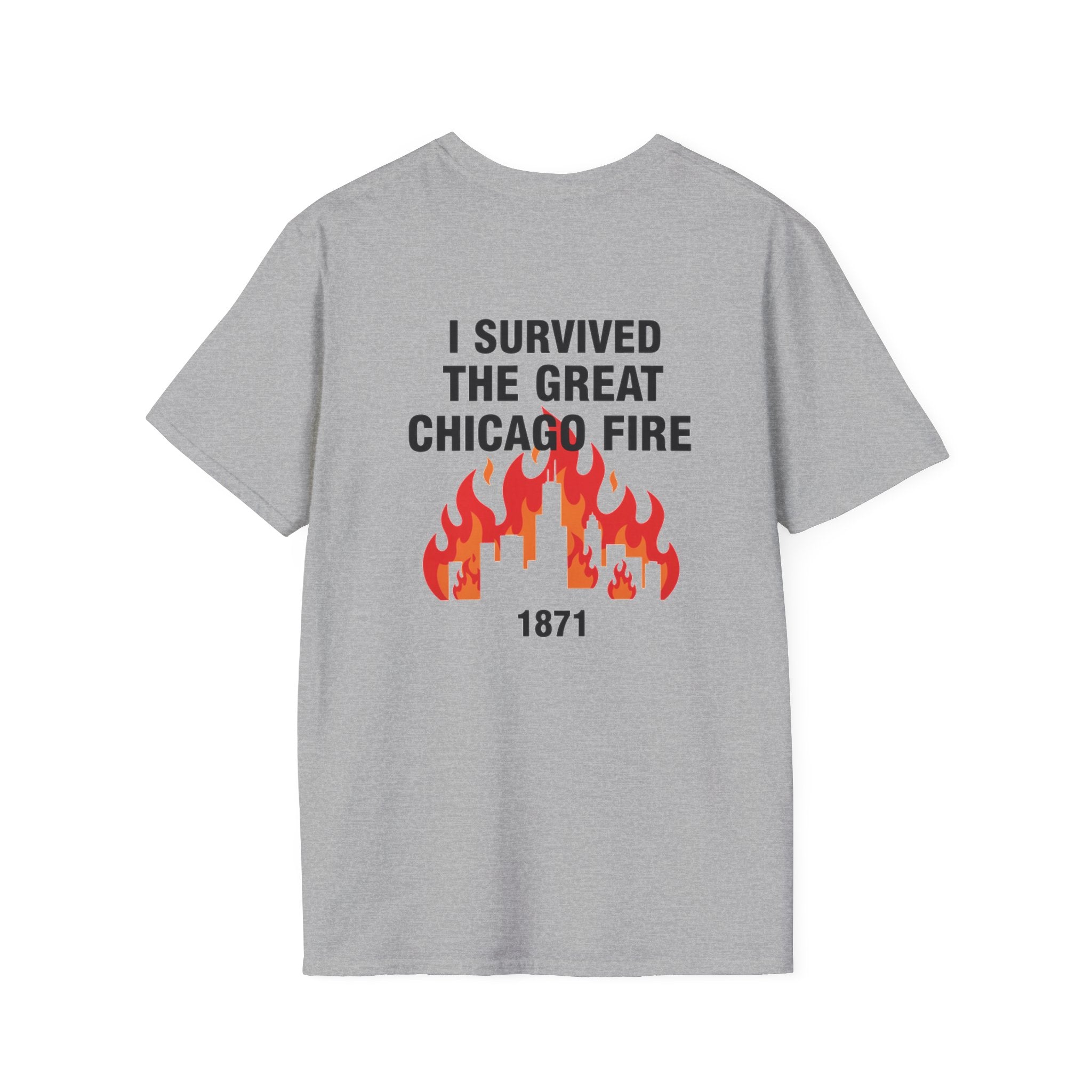 Great Chicago Fire Classic Back Print T-Shirt