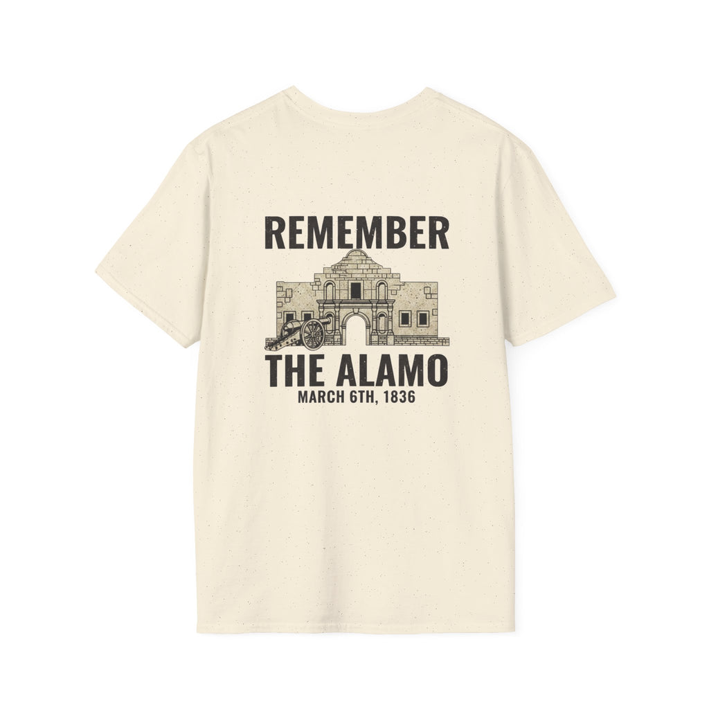 Remember the Alamo March 6th Back Print T-Shirt