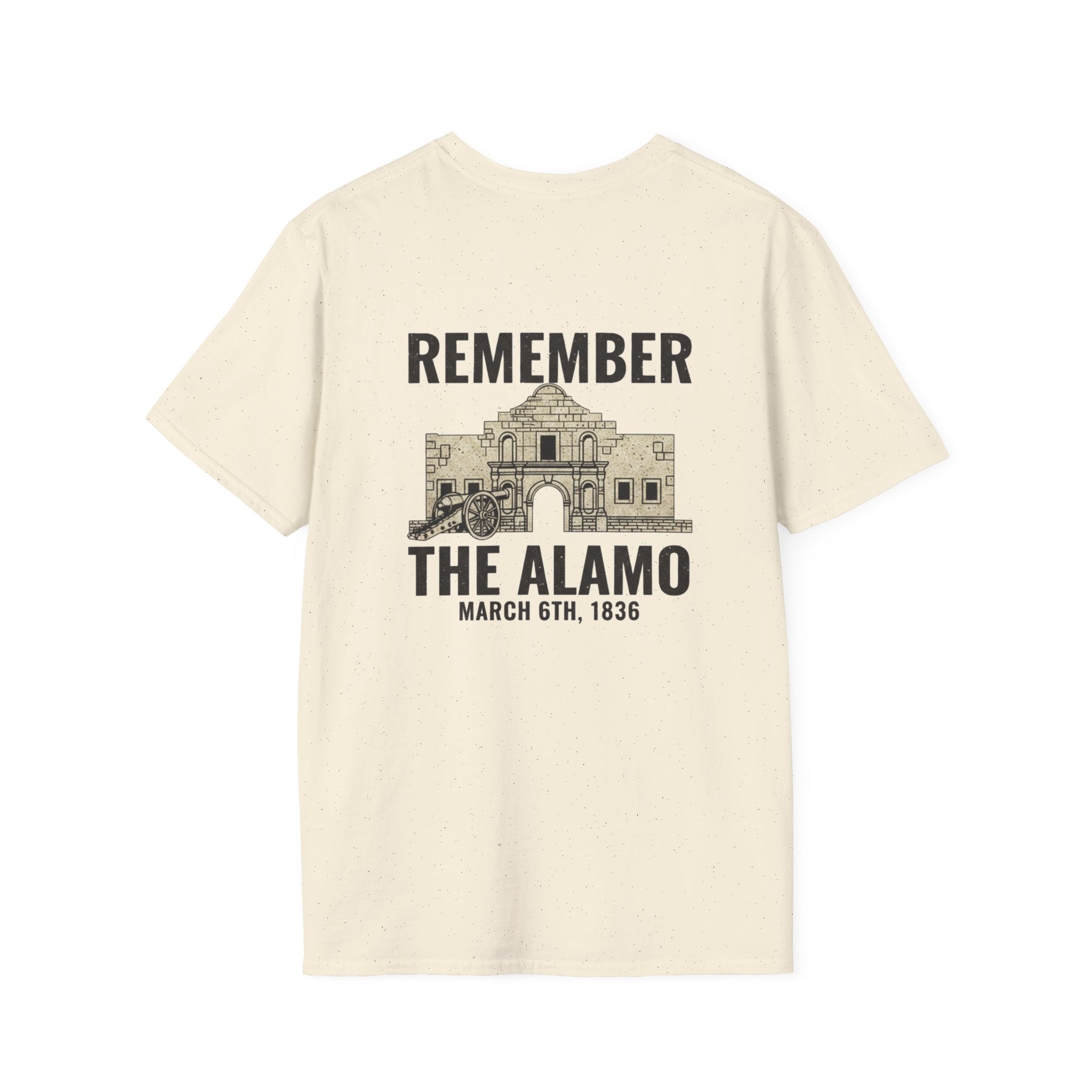 Remember the Alamo March 6th Back Print T-Shirt