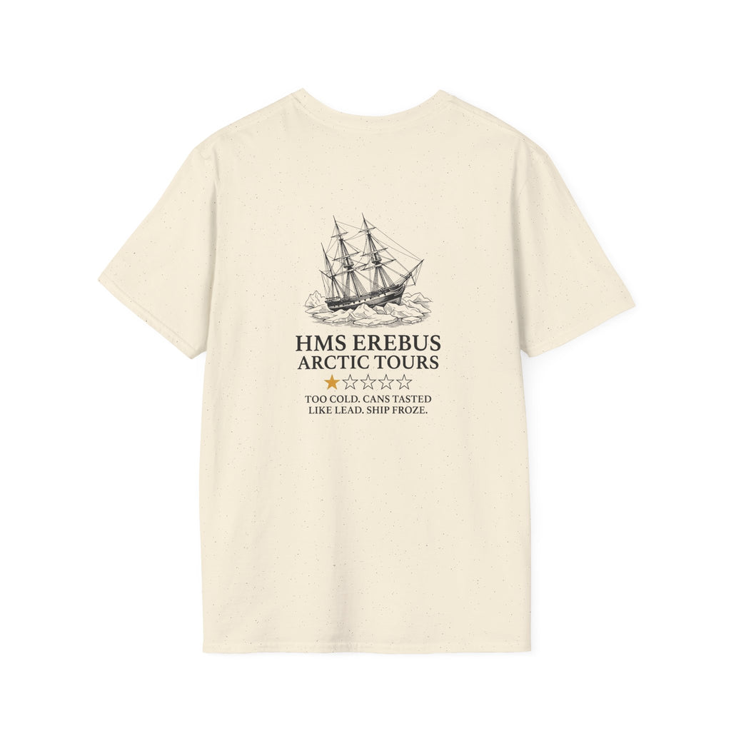 Hms Erebus Arctic Tours Back Print T-Shirt