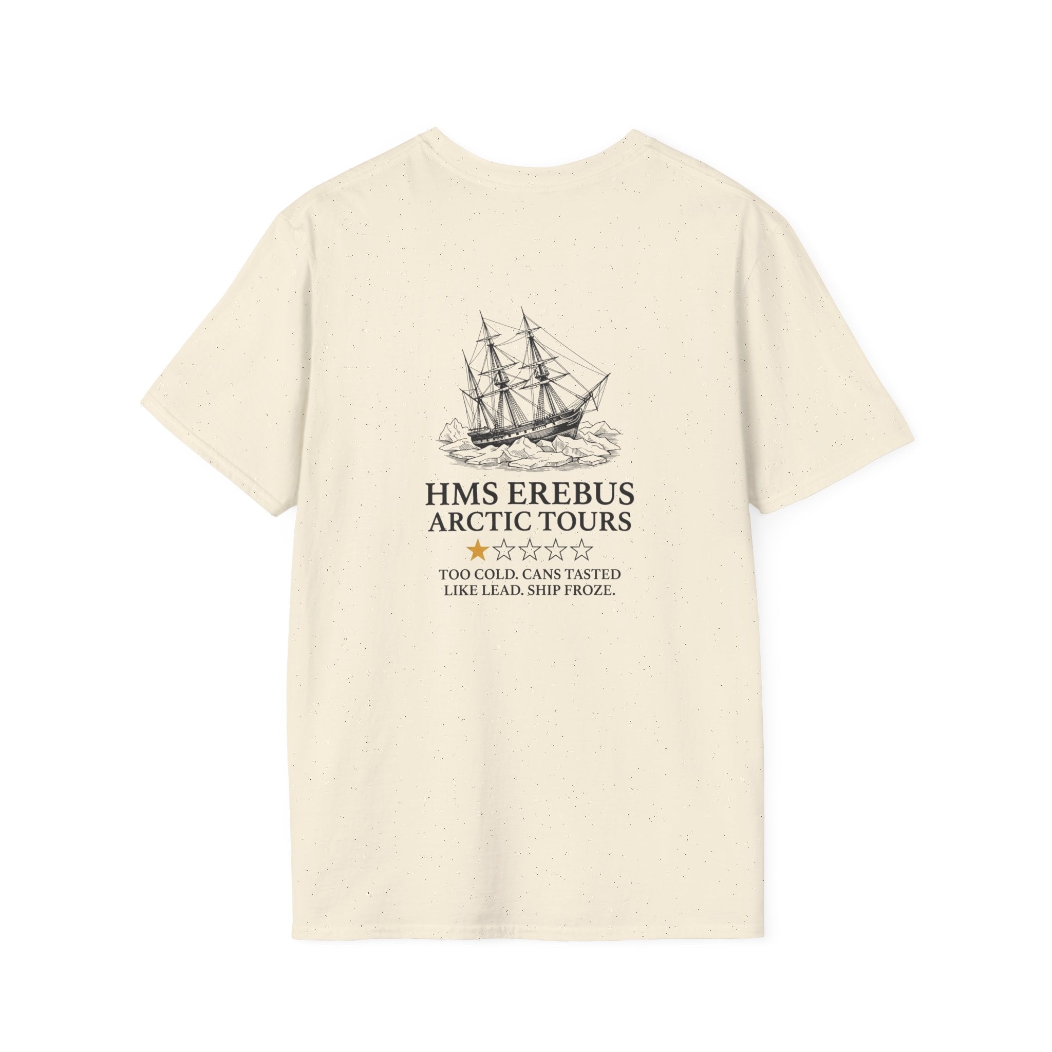 Hms Erebus Arctic Tours Back Print T-Shirt