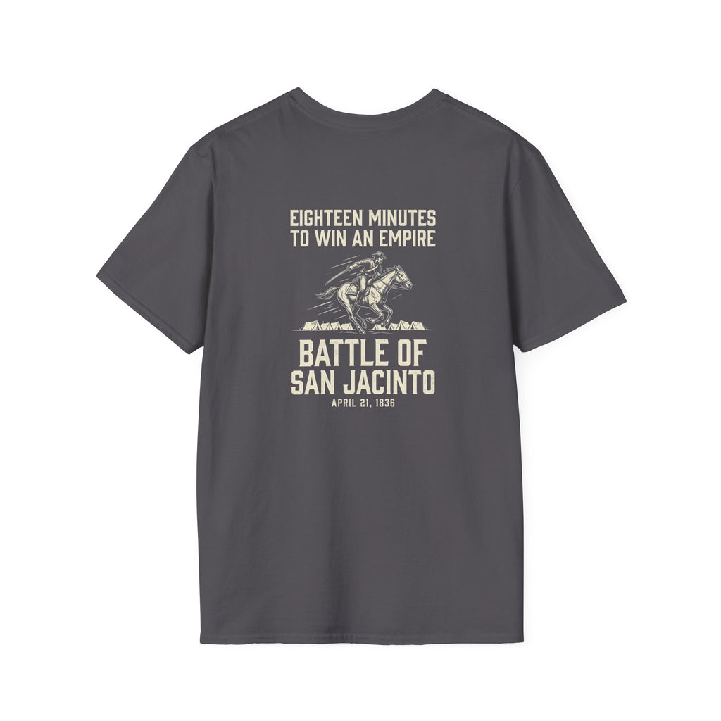 San Jacinto Eighteen Minutes Back Print T-Shirt