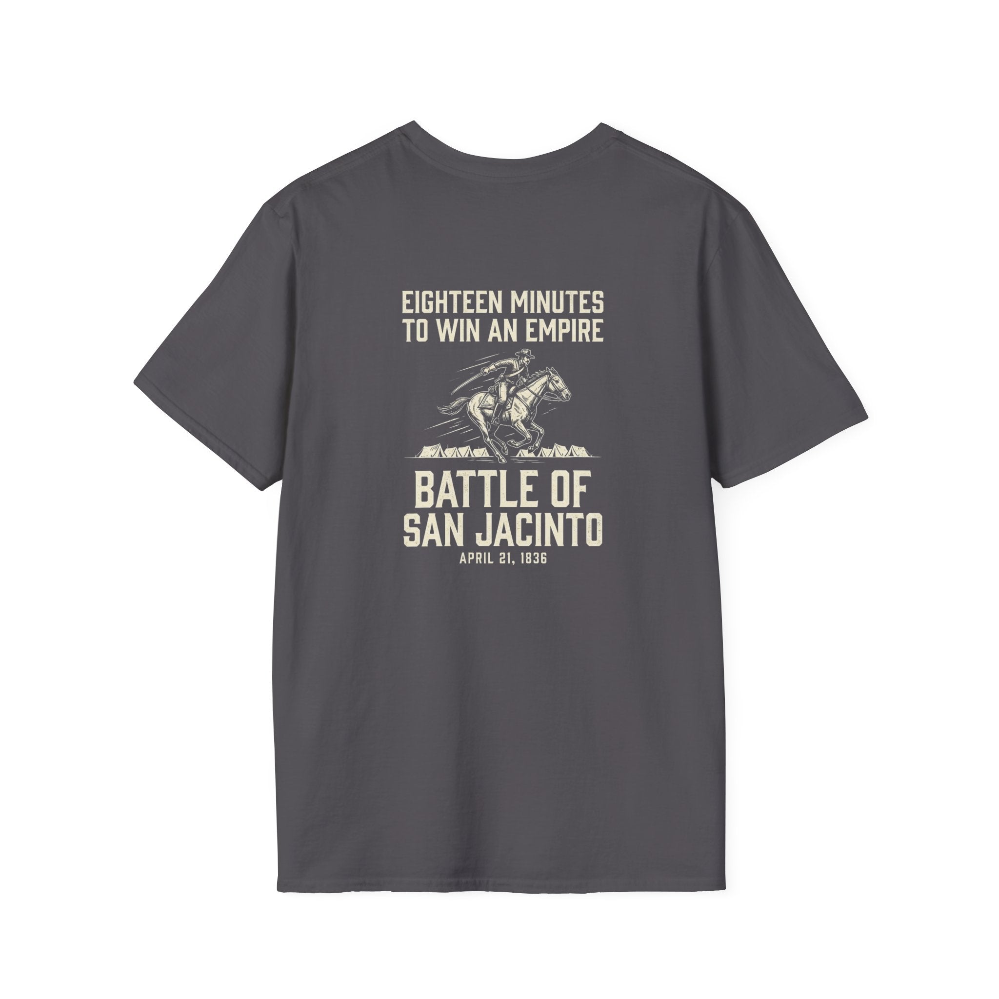 San Jacinto Eighteen Minutes Back Print T-Shirt