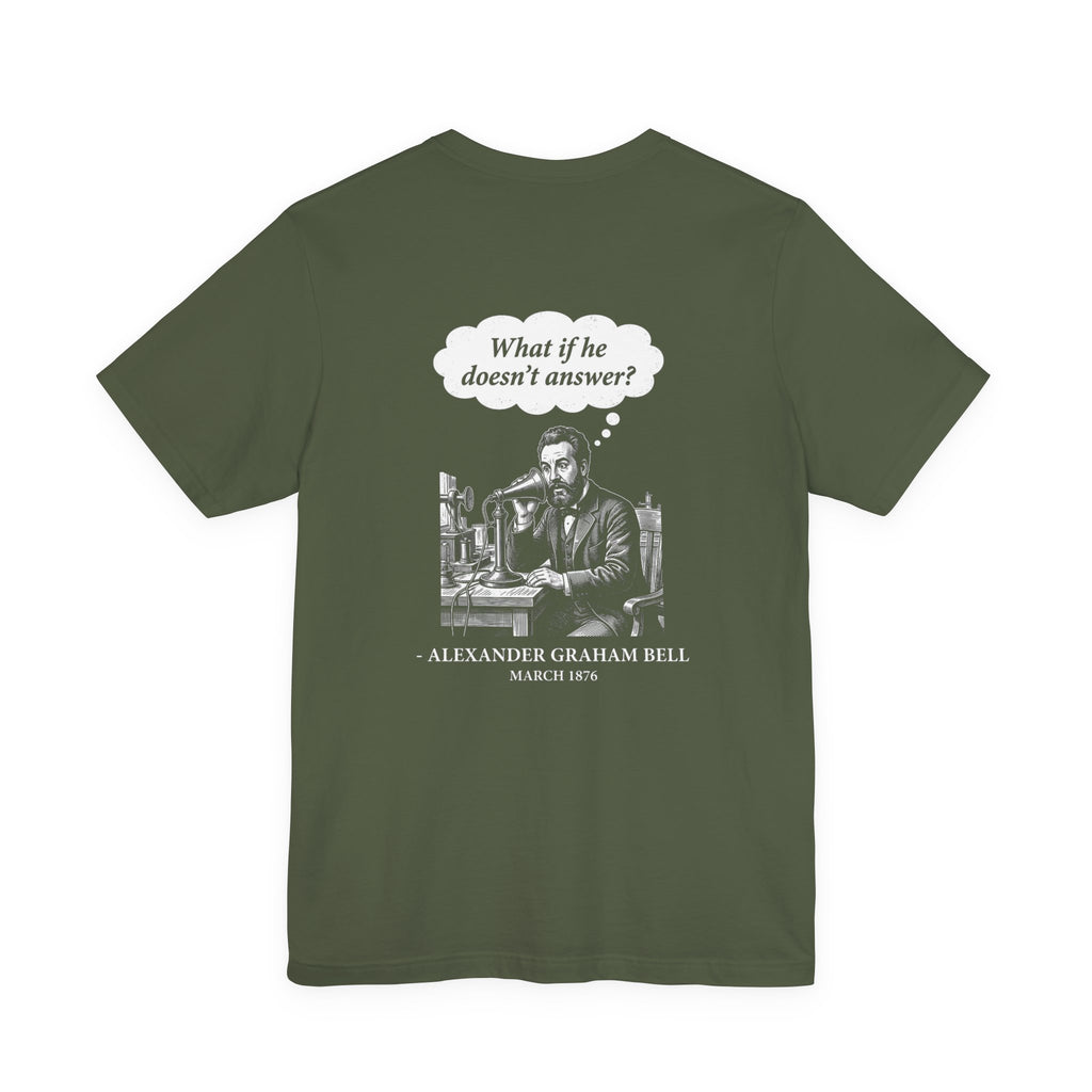 First Phone Call Panic Back Print Premium Tee