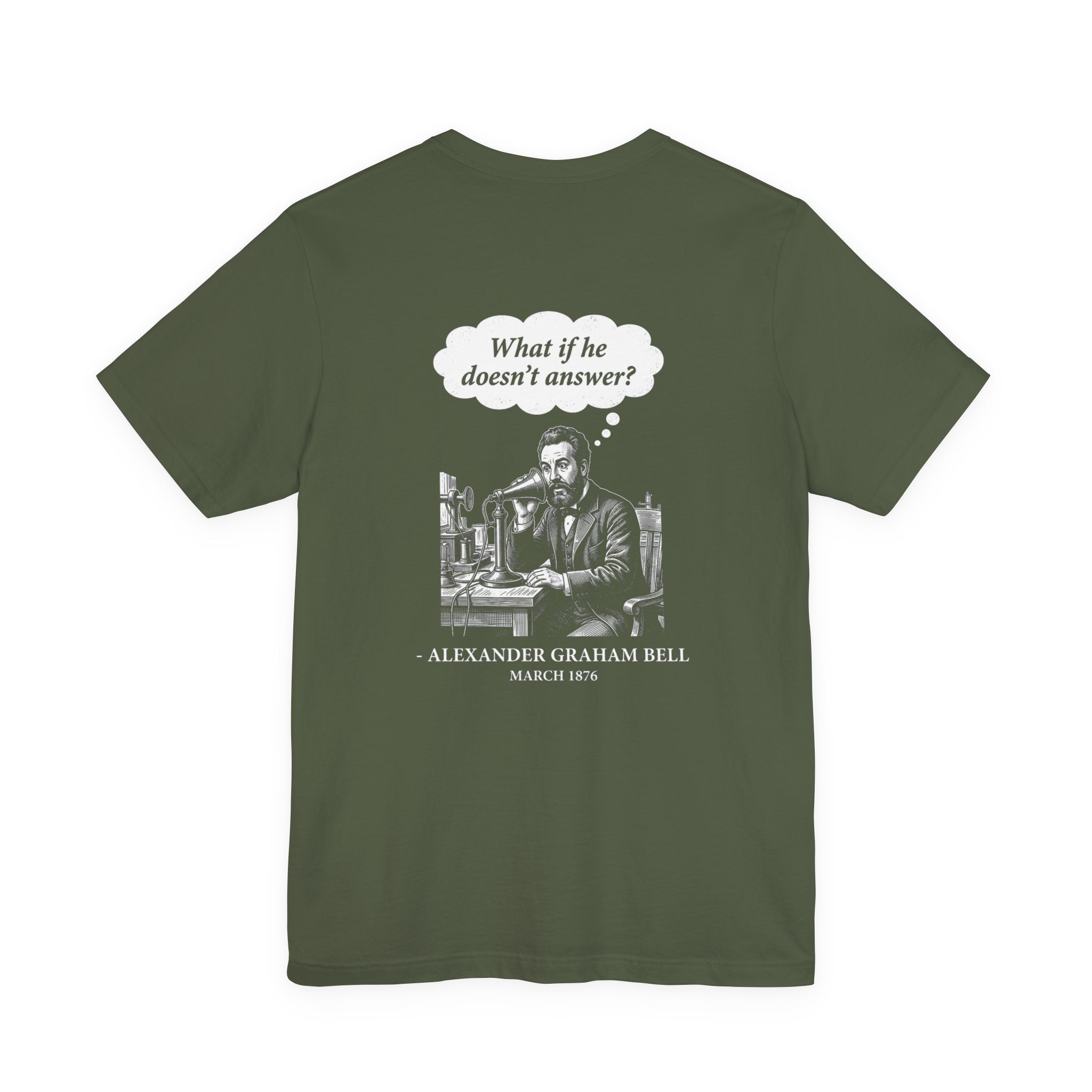 First Phone Call Panic Back Print Premium Tee