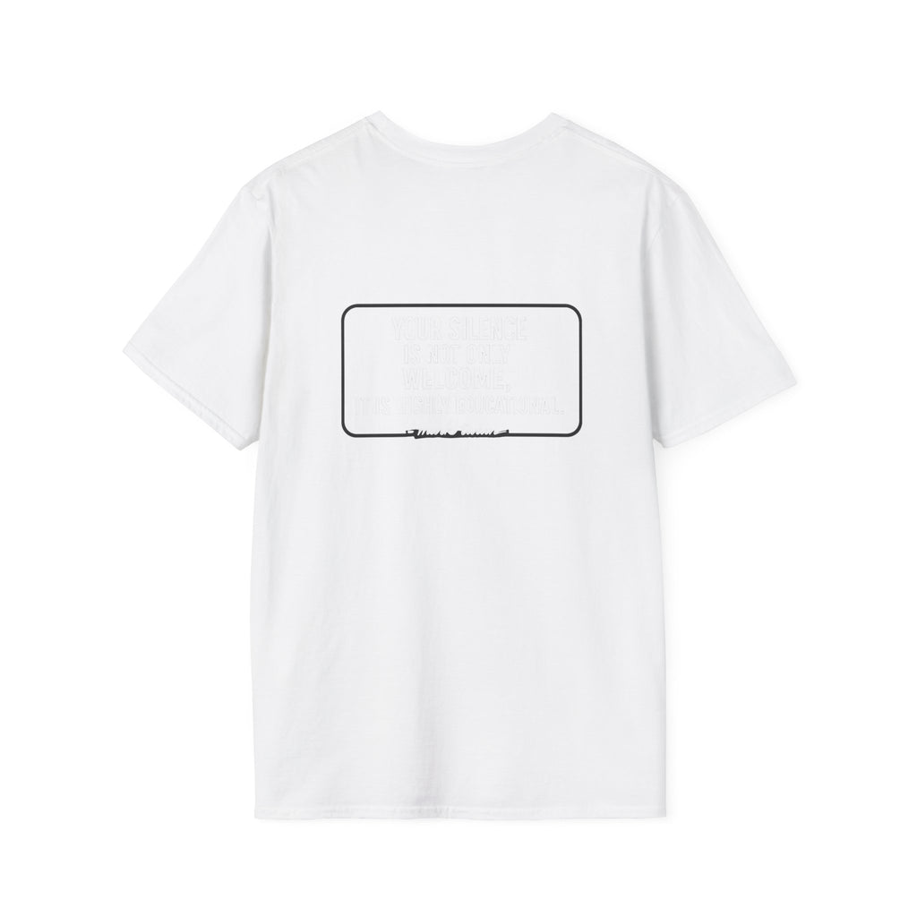 Your Silence Is Educational Back Print T-Shirt