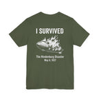 I Survived The Hindenburg Disaster Back Print Premium Tee