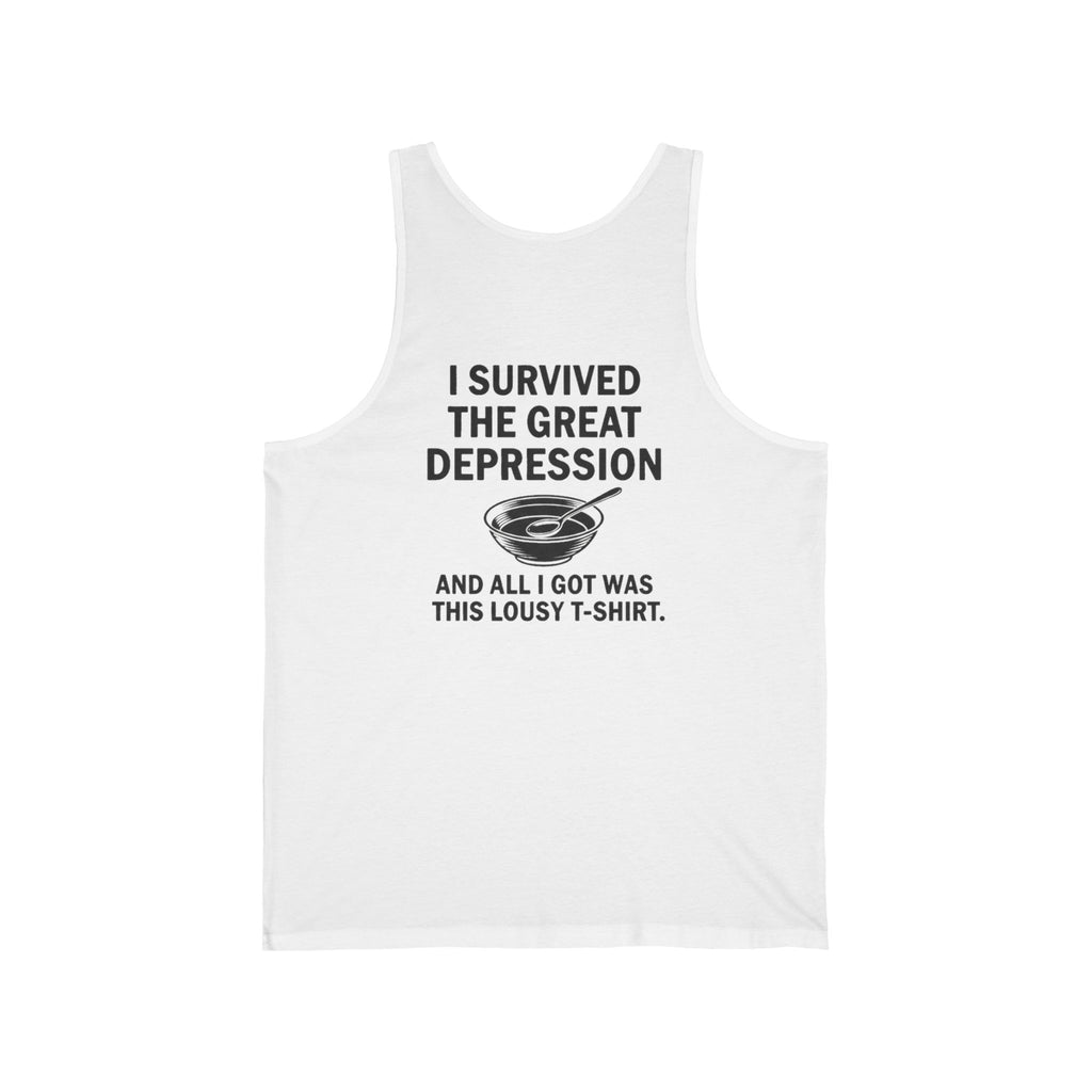 Great Depression Back Print Tank Top