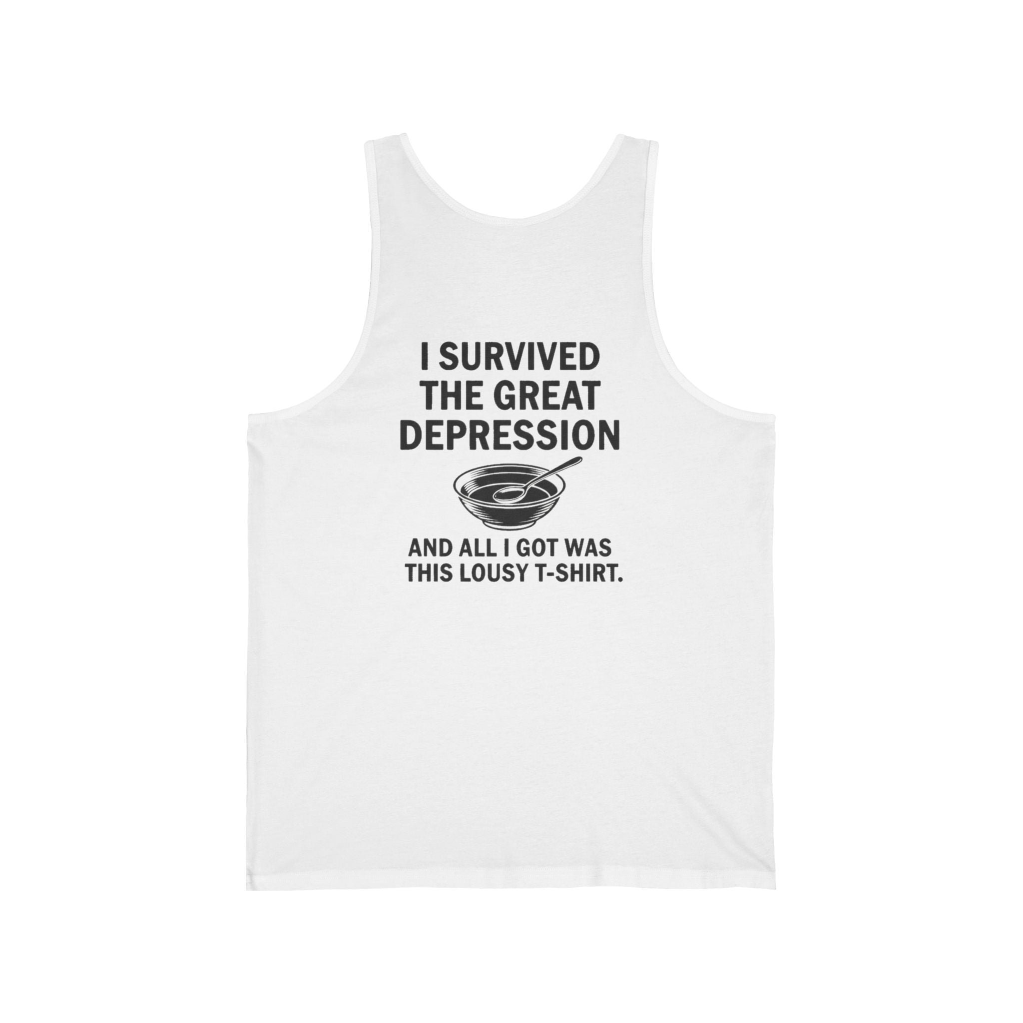 Great Depression Back Print Tank Top