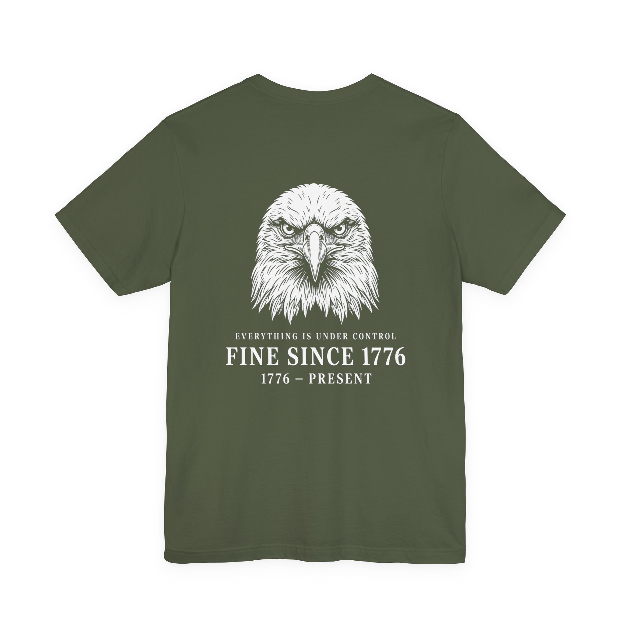 Stressed Eagle Fine Since Back Print Premium Tee