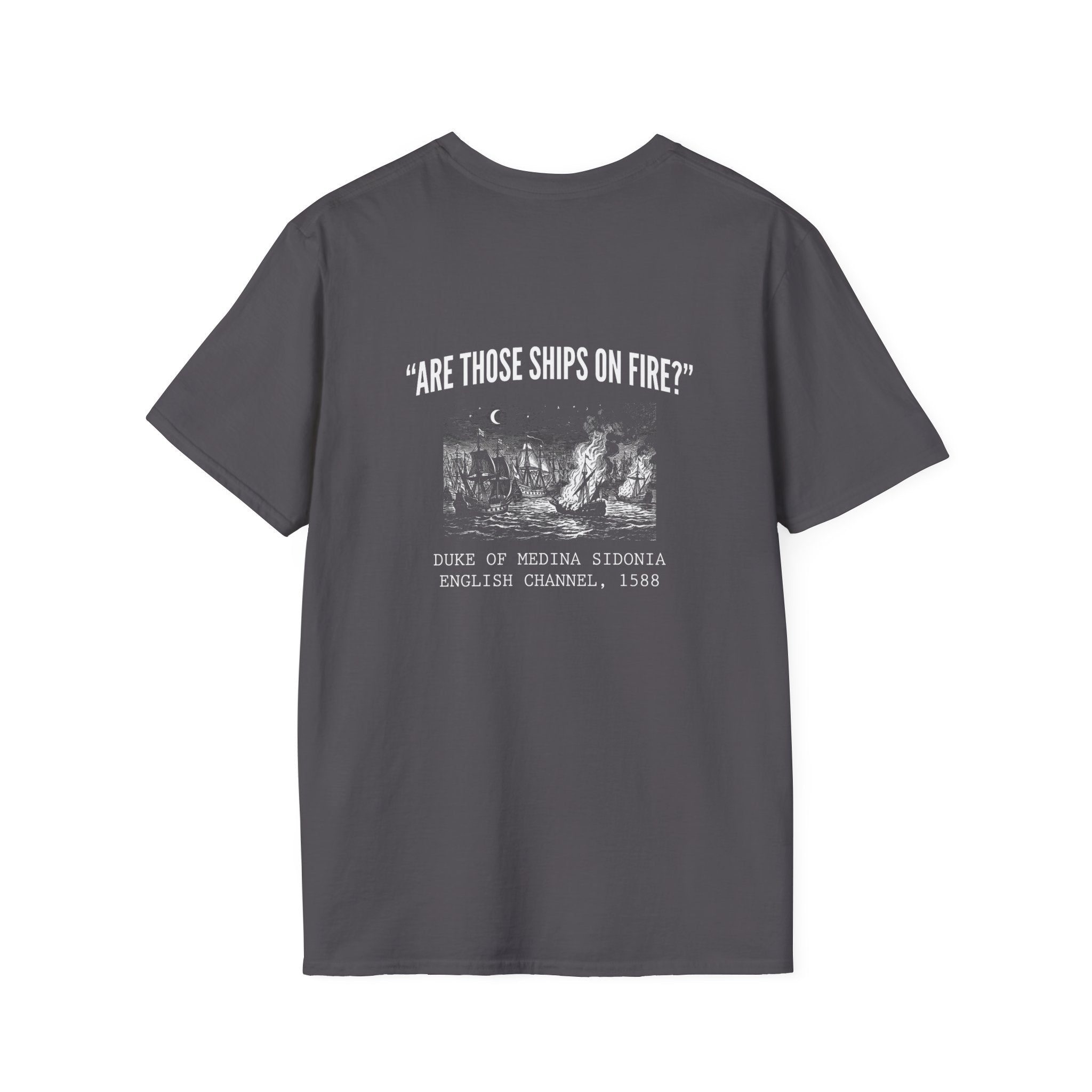 Spanish Armada Fire Ships Back Print T-Shirt