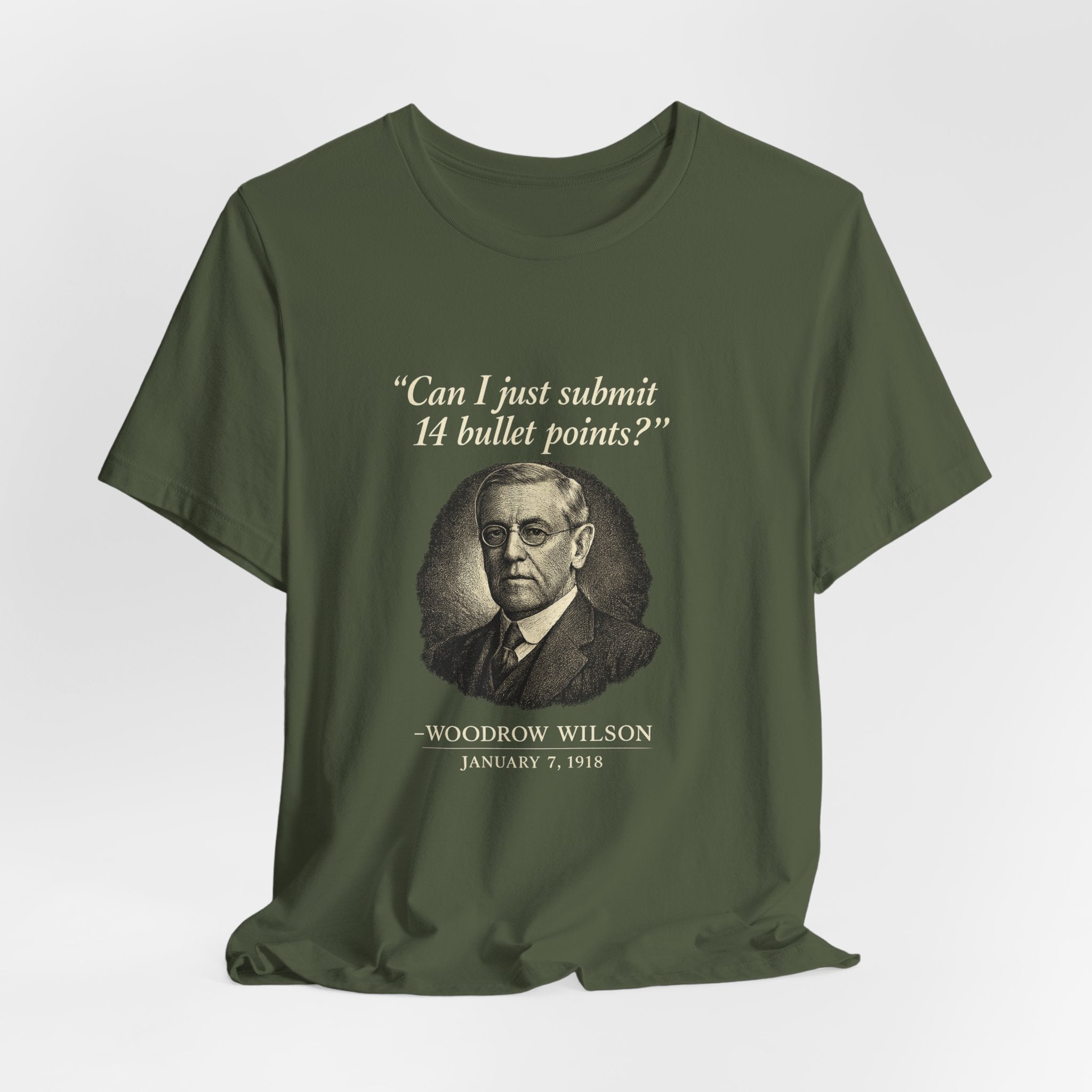 Woodrow Wilson Fourteen Points Procrastination Premium Tee