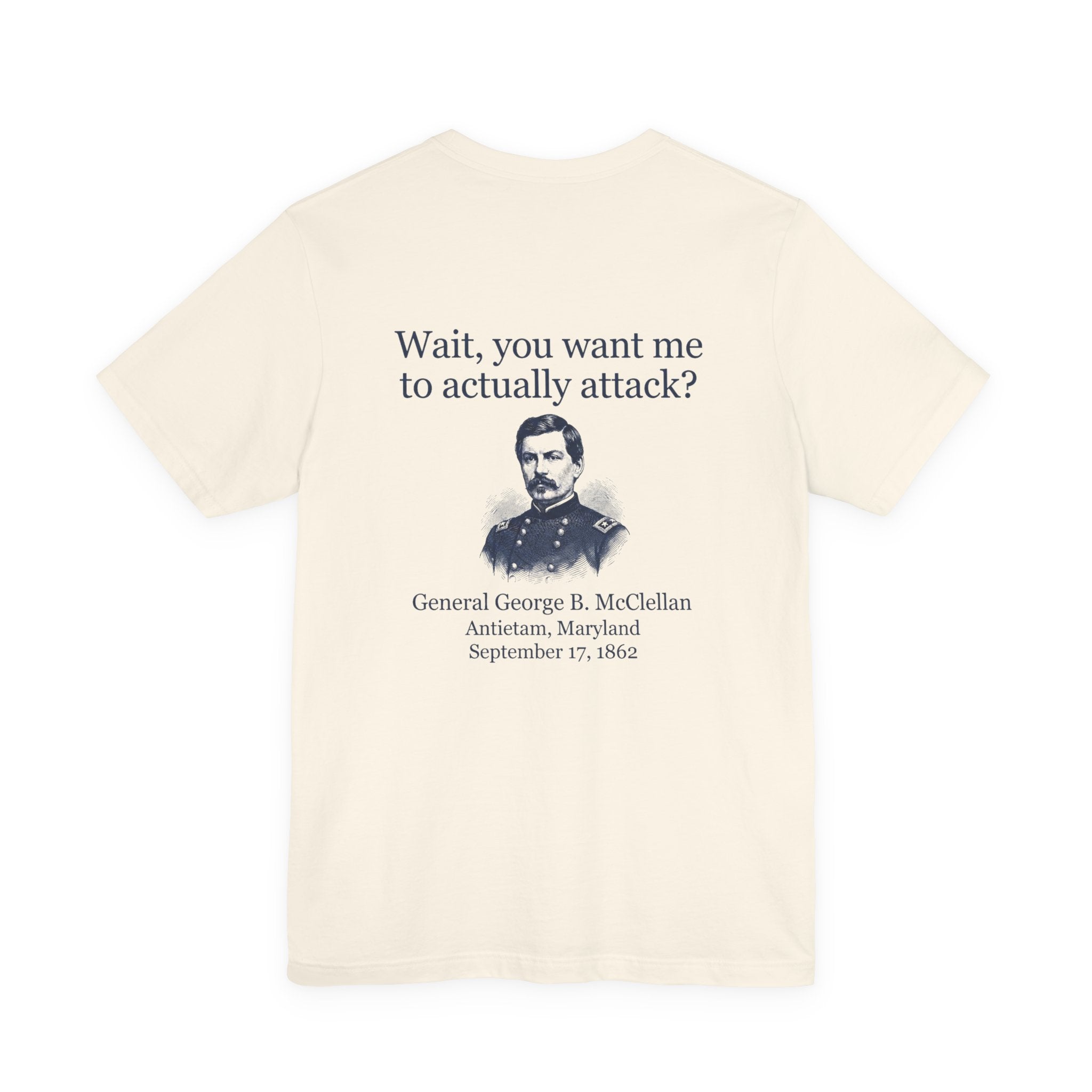 Mcclellan Antietam Attack Back Print Premium Tee