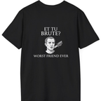 Et Tu Brute Back Print T-Shirt - Black back