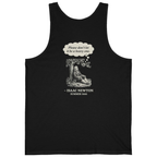 Newton Gravity Anxiety Back Print Tank Top - Black back