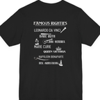 Famous Righties Back Print Premium Tee - Black back