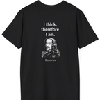 Cogito Ergo Sum Back Print T-Shirt - Black back