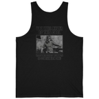 Jfk Yacht Sunglasses Flex Back Print Tank Top - Black back