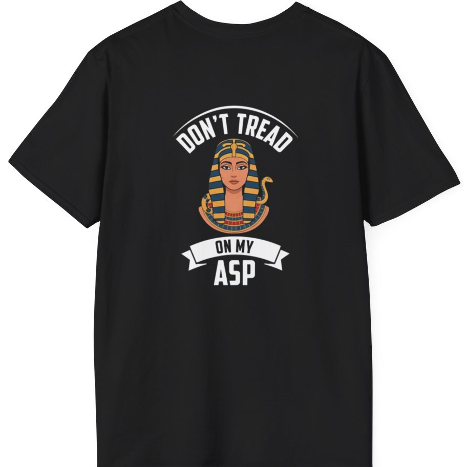 Cleopatra Asp Back Print T-Shirt - Black back
