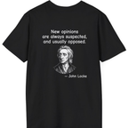 Locke New Opinions Back Print T-Shirt - Black back