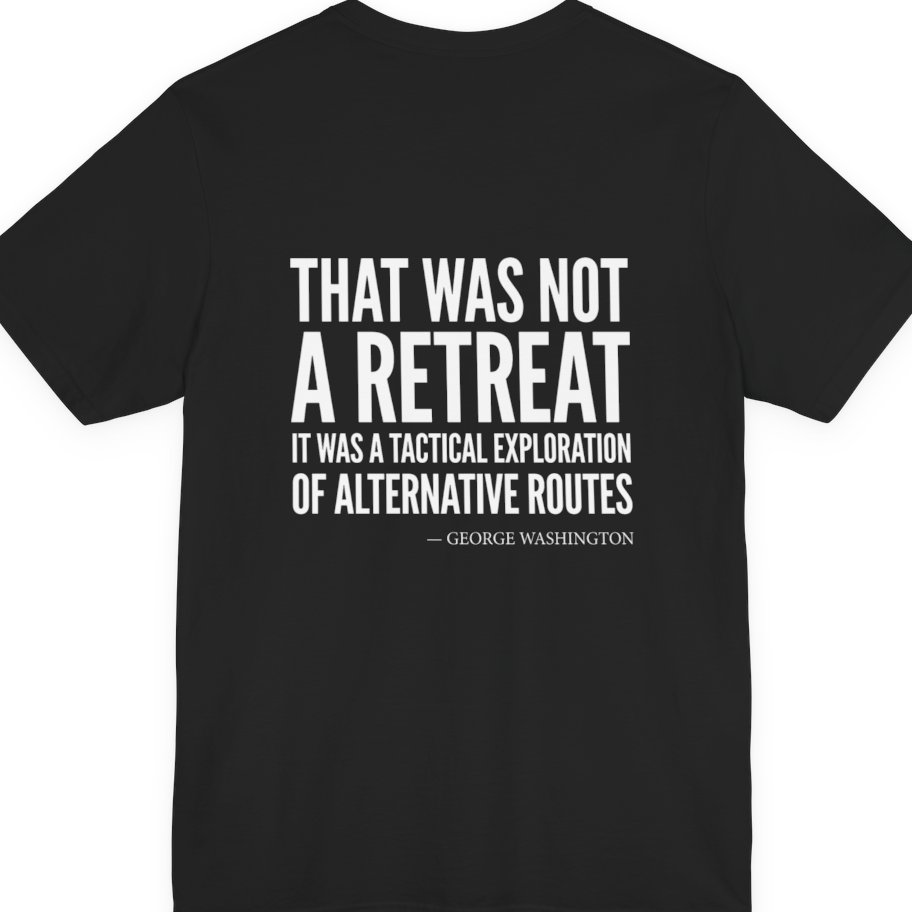 Washington Strategic Relocation Back Print Premium Tee - Black back