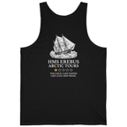 Hms Erebus Arctic Tours Back Print Tank Top - Black back