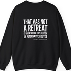 Washington Strategic Relocation Back Print Sweatshirt - Black back