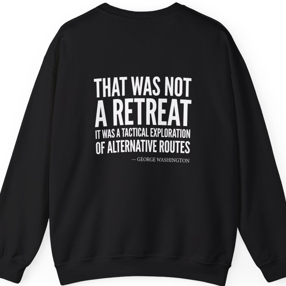 Washington Strategic Relocation Back Print Sweatshirt - Black back